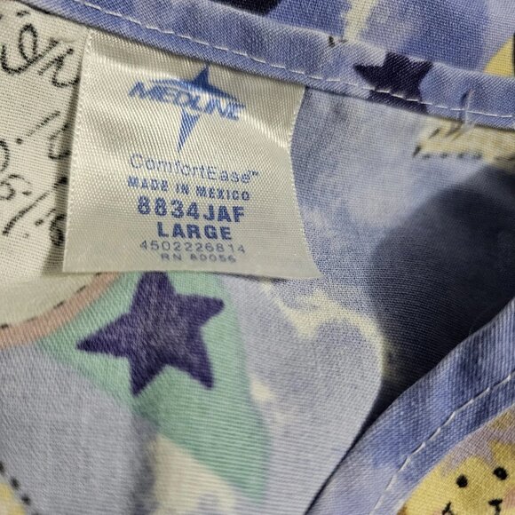 Scrub Tops Size Large Mixed Brands Colorful Angels Polka Dot - Picture 4 of 9